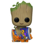 Фигурка Funko POP Marvel: I Am Groot - Groot With Cheese Puffs (FL) (Exc) (1196) (71821)